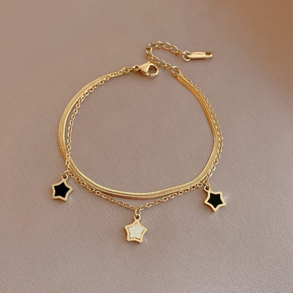 Golden Pendant Bracelet