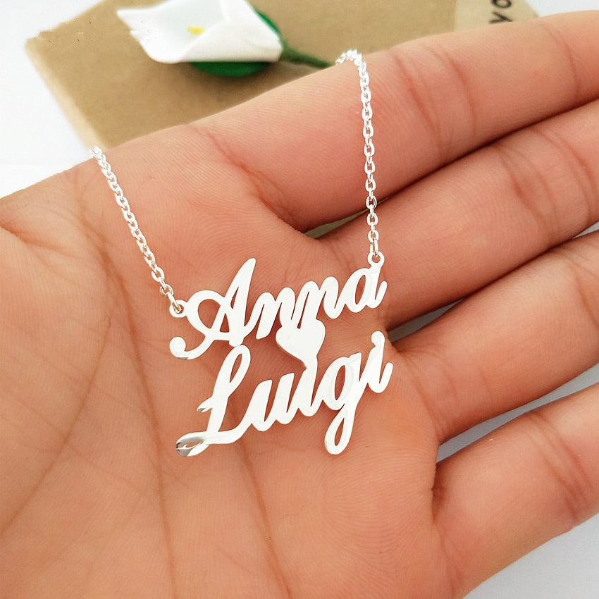 Custom Double Names Necklace